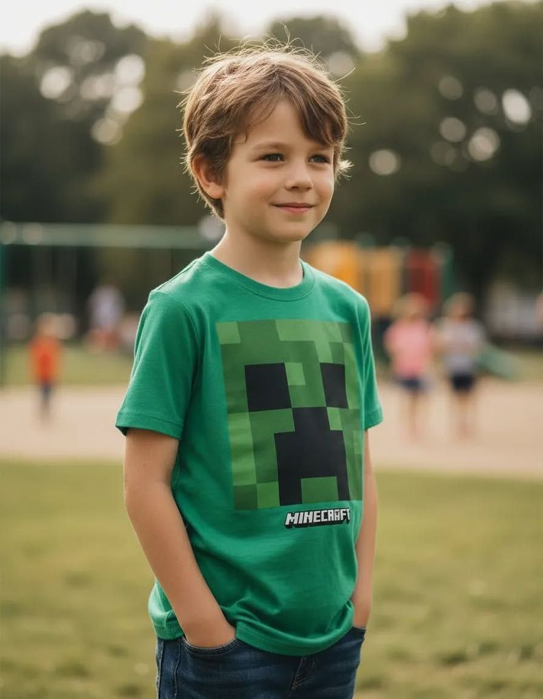 Polera Minecraft talla 6
