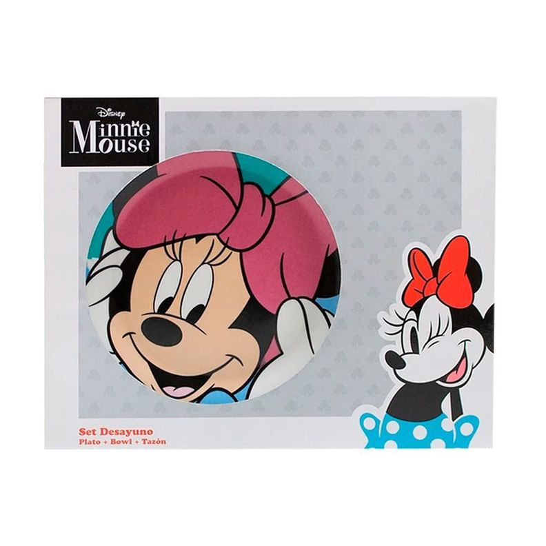 Set Desayuno 3 Piezas Disney Ceramica Minnie-0