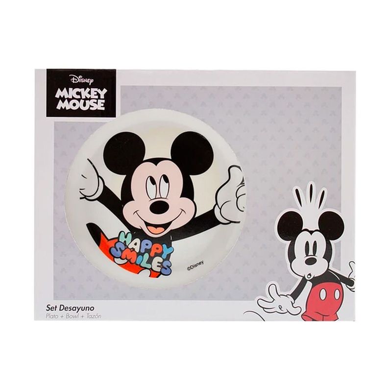 Set Desayuno 3 Piezas Disney Ceramica Mickey-0