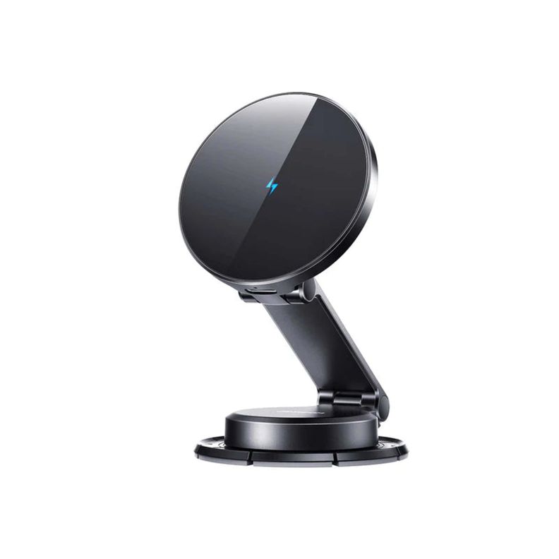 Soporte Magnético para Auto Plegable 360° con Carga Inalámbrica 15W (Negro) - JOYROOM