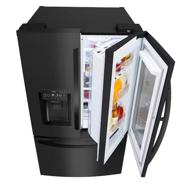 Refrigerador French Door de 423 L con Instaview Door in Door Slim negro REACONDICIONADO