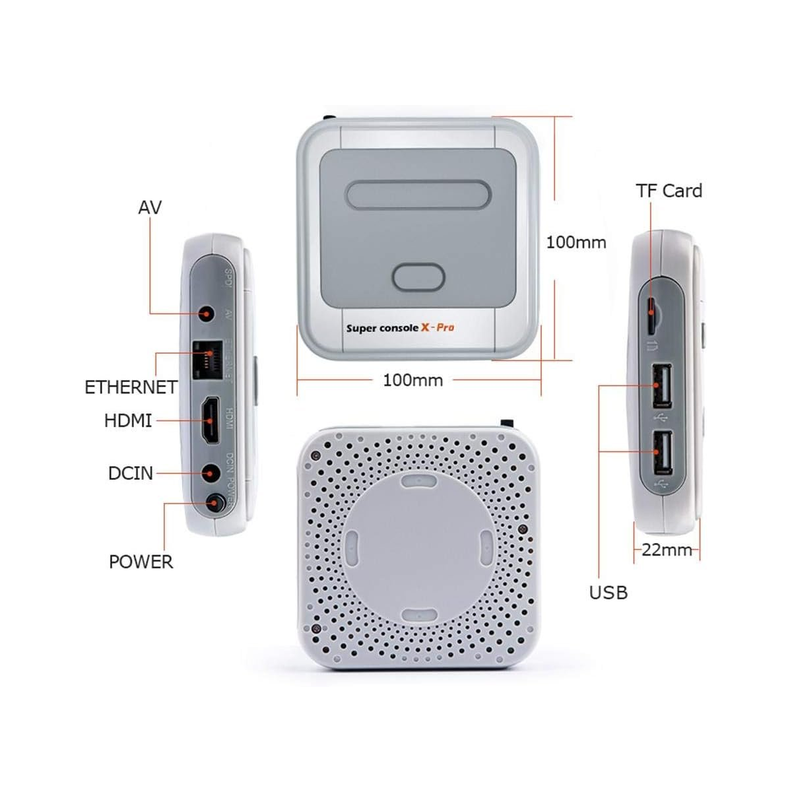 Consola Retro X Pro 4K HD WiFi Compatible PS1 N64 Dreamcast Open Box Garantía Reuse Chile