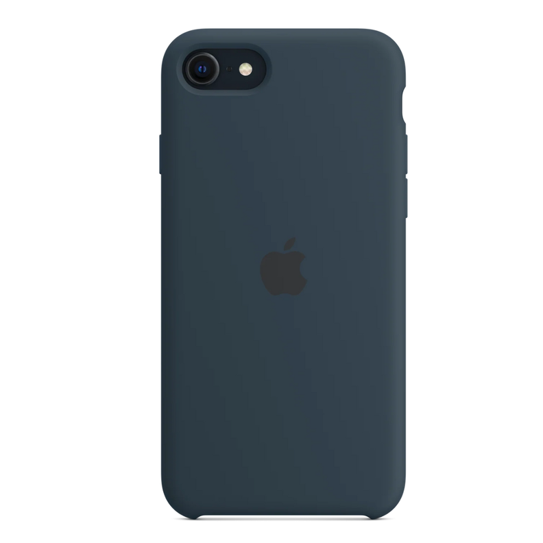 Carcasa Apple Silicona iPhone SE Color Azul Abismo Openbox