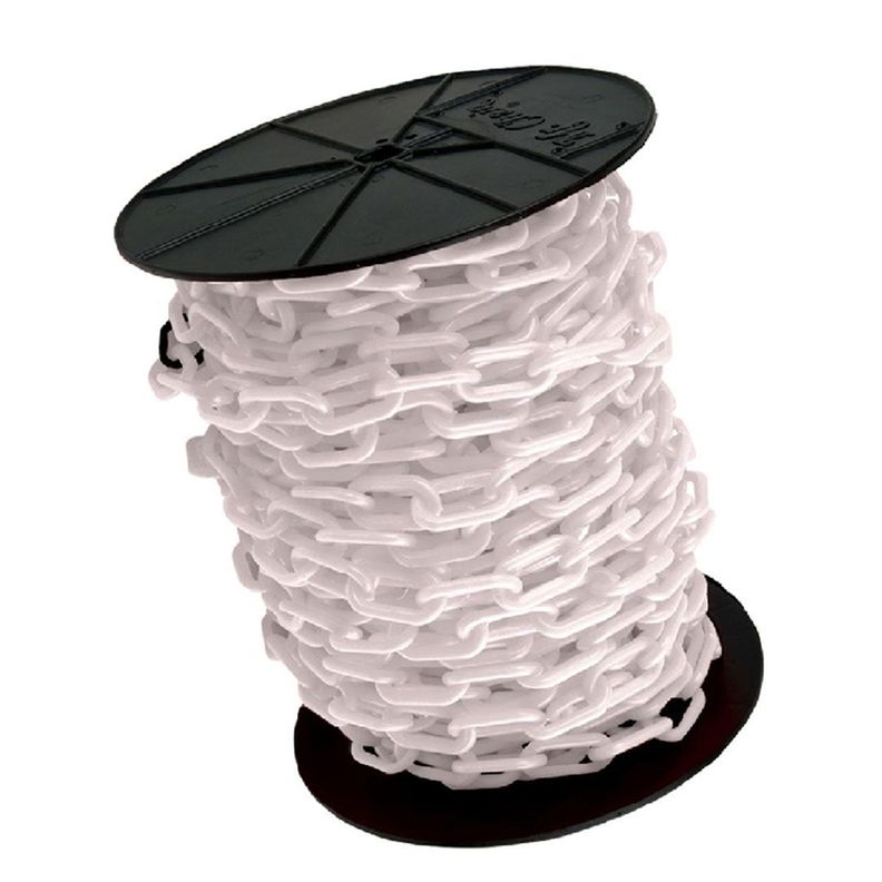 Cadena plastica blanca 50 mts (rollo) lorenzini