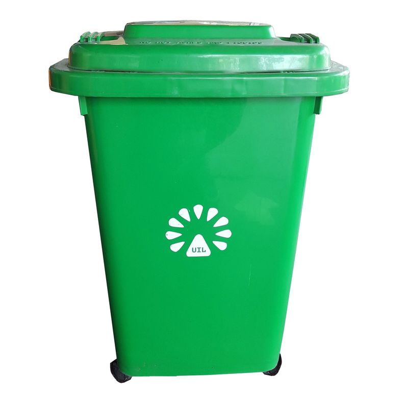 Basurero frankfurt 50lt c/tapa verde lorenzini-0