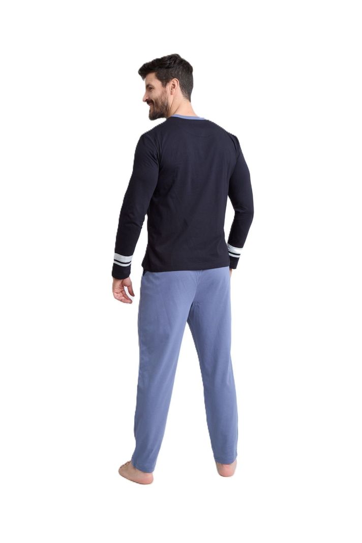 BECKIL COD 3126 PIJAMA ALGODON DELGADO CLASICO BOLSILLO-1