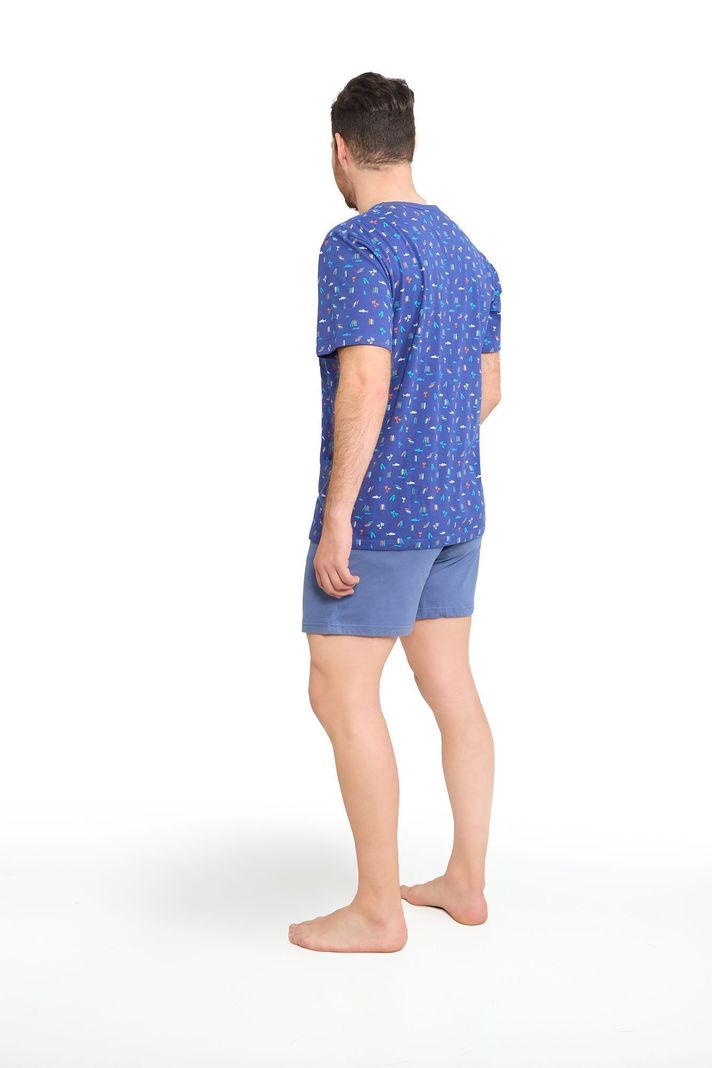 BECKIL COD 3134 PIJAMA SHORT ALGODON JERSEY POLERA ESTAMPADA-1