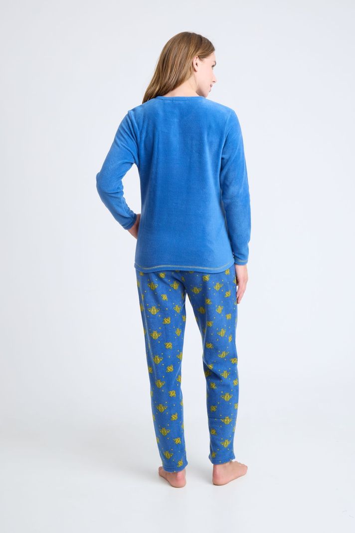 BECKIL COD 1774 PIJAMA POLAR CON DETALLES BORDADOS-1
