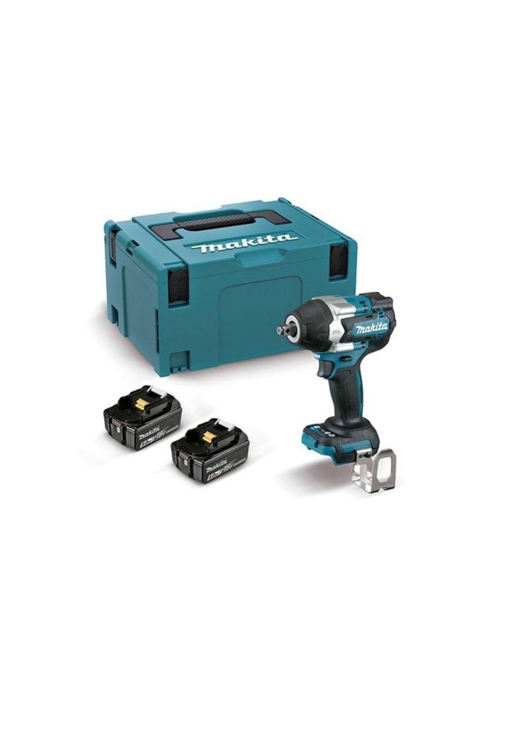 Llave de Impacto Inalámbrica 170mm 18V + 2 Baterías + Cargador DTW700RTJ Makita-0