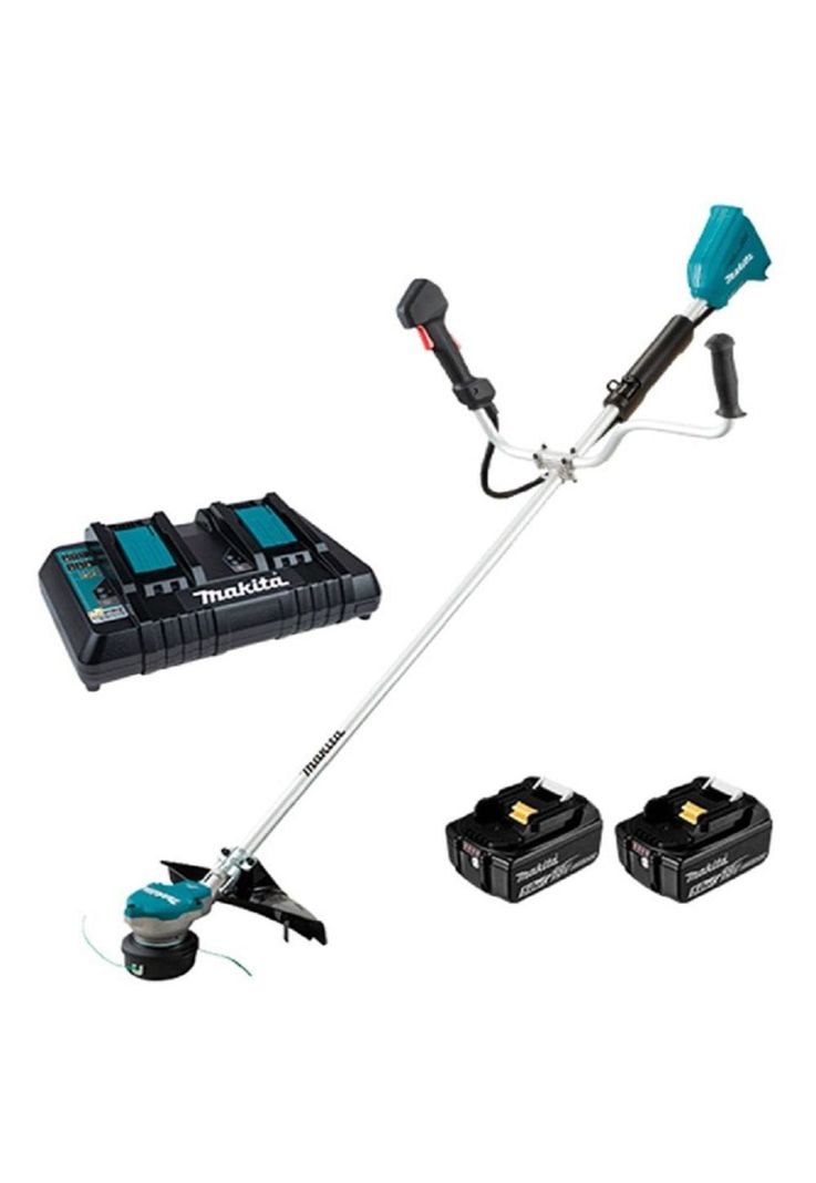Desbrozadora Inalámbrica DUR368APT2 + 2 Baterías de 18v LXT + Cargador Rápido Doble Makita-0