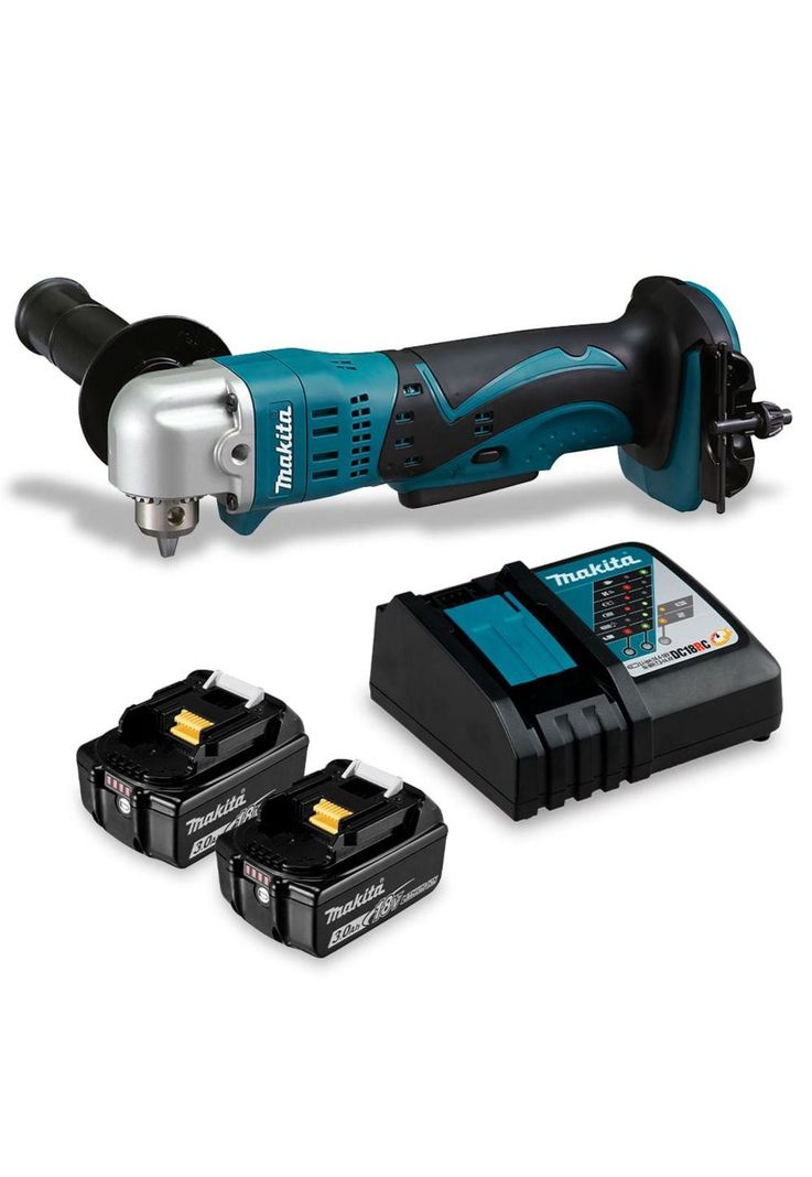 Taladro Angular Inalámbrico 18V DDA350RFE + 2 Baterías 3 Ah + Cargador Makita-5