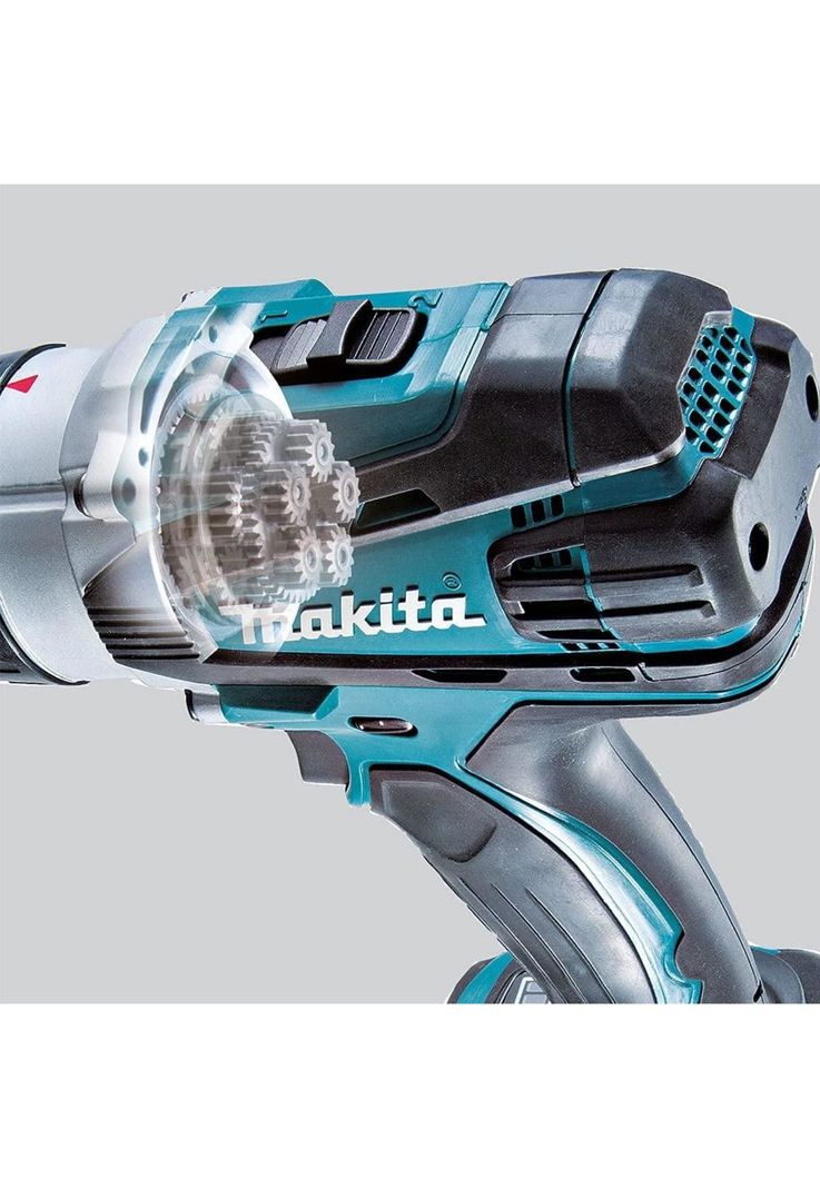 Taladro-Atornillador C/Percusión 13 mm. Inalámbrico 18V DHP458Z Sin Batería Sin Cargador Makita-5