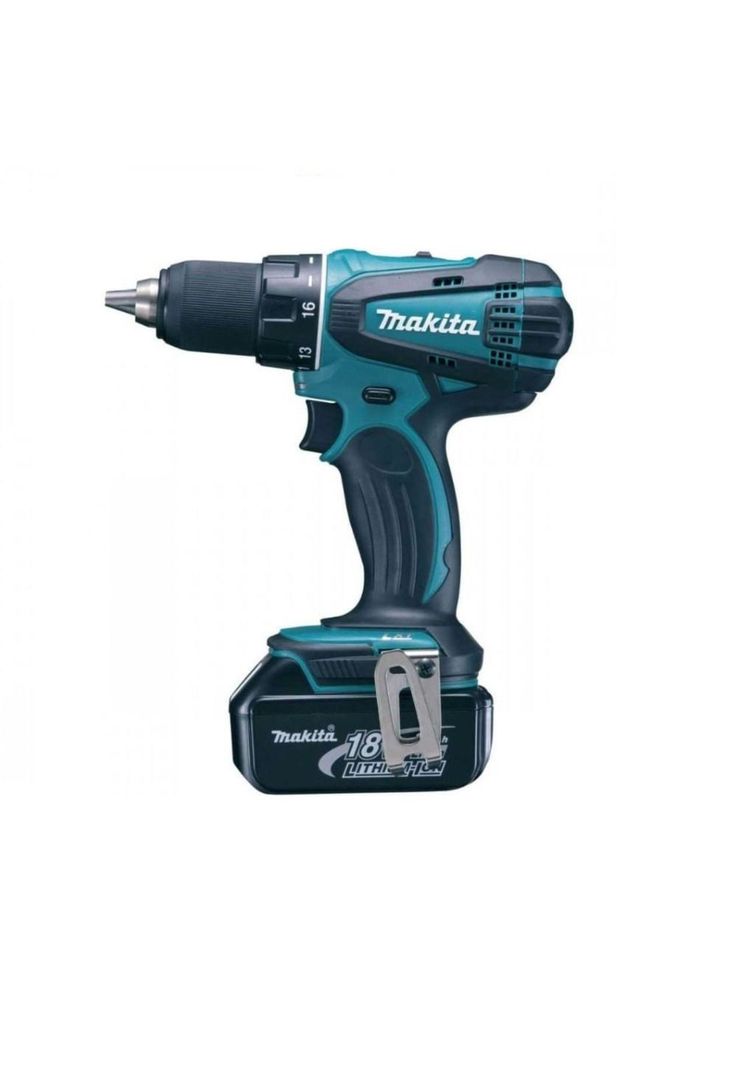 Taladro Atornillador Inalámbrico 18V + 2 Baterías + Cargador + Makpac DDF458RFE Makita-1
