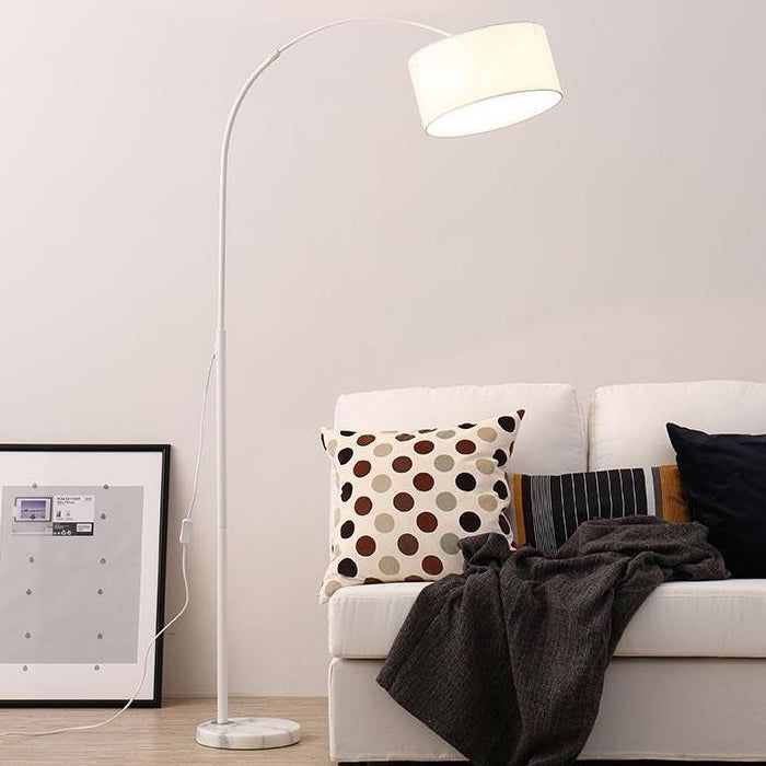 LAMPARA DE PIE EW-DA-3071 - Estructura de metal blanca-1