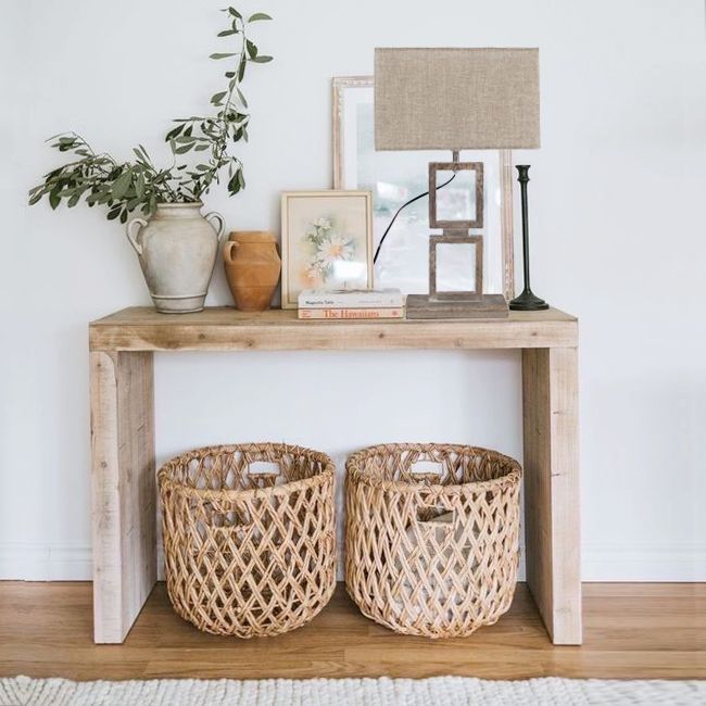 LAMPARA DE SOBREMESA MADERA CAFE E27 1X40W-1