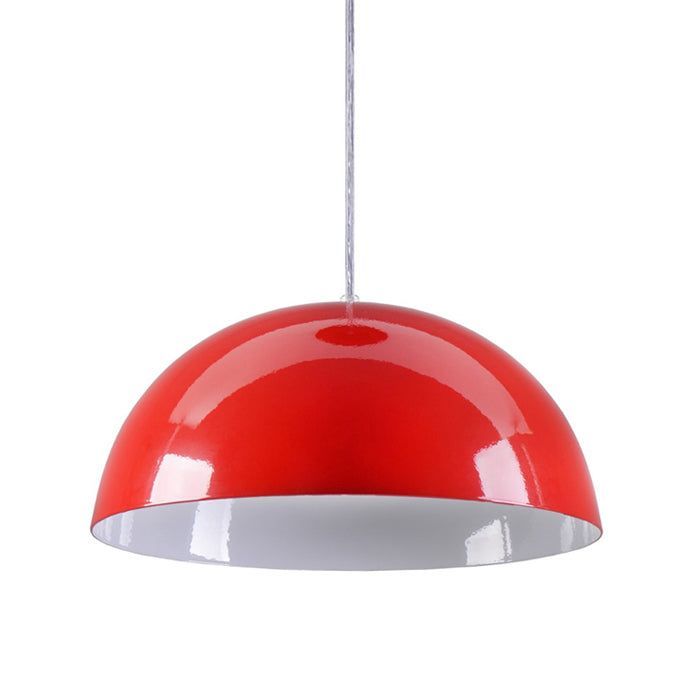 LAMPARA COLGANTE ROJA E27 1X60W-0
