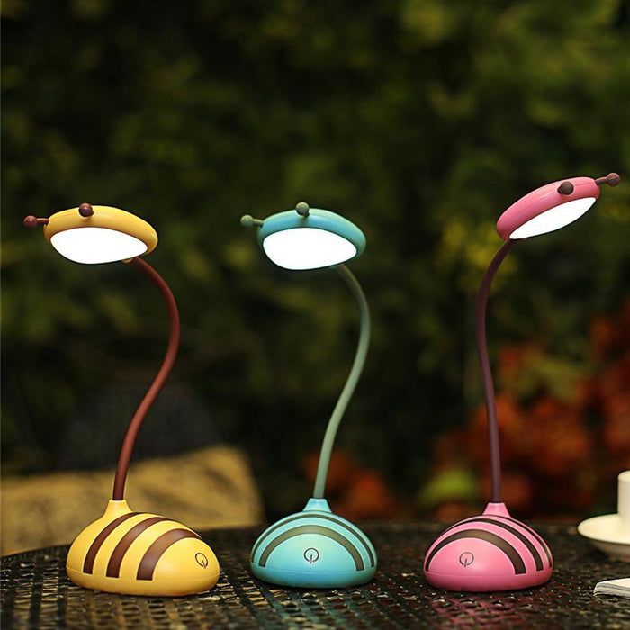 LAMPARA SOBREMESA ABEJA VERDE LED USB 1X3W-2
