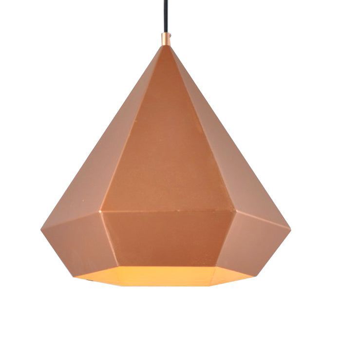 LAMPARA COLGANTE COBRE E27 1X60W-0