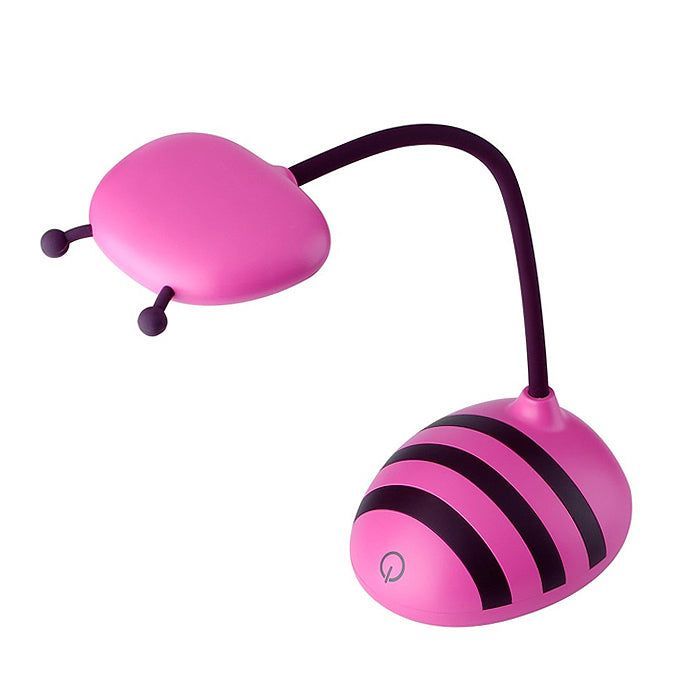 LAMPARA SOBREMESA ABEJA LED ROSA USB 1X3W-0