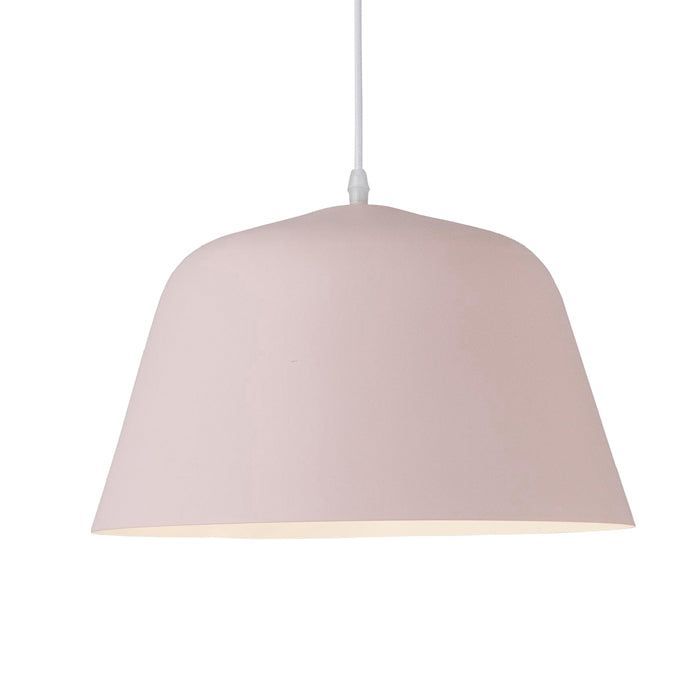 LAMPARA DE COLGAR NORDICA ROSADA E27 1X60W-0