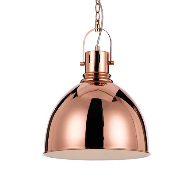 LÁMPARA COLGANTE CAMPANA COPPER E27 1X60W-0