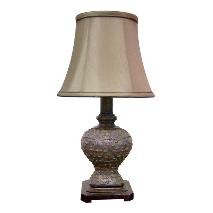 LÁMPARA SOBREMESA CLÁSICA GRIS E14 1X60W-0