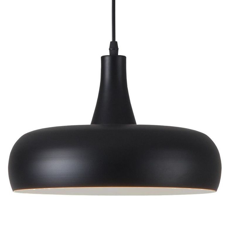 LAMPARA COLGANTE NEGRA E27 1X60W-0
