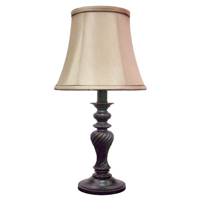 LAMPARA SOBREMESA CLASICA NEGRA ENVEJECIDA E27 1X60W-1