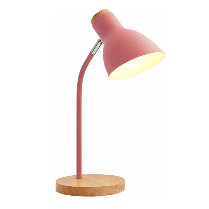 LAMPARA SOBREMESA  MADERA ROSA E27 1X40W-1