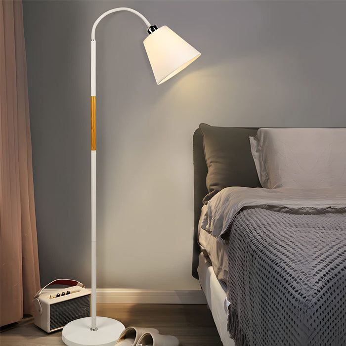 LAMPARA DE PIE FLX185 - Estructura de metal blanco-1