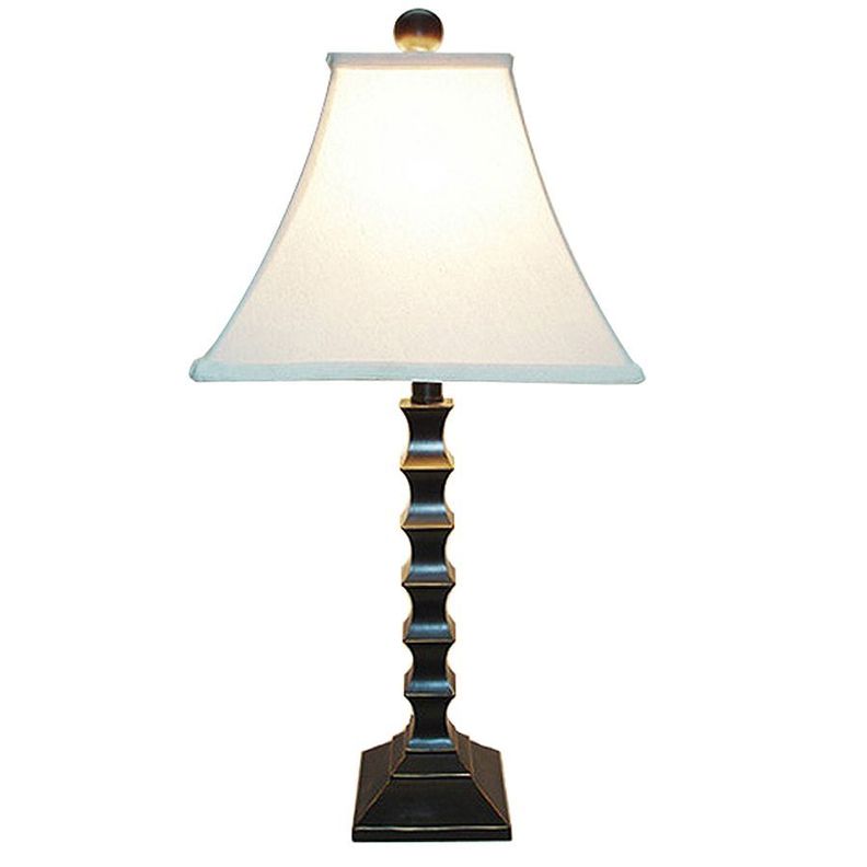 LÁMPARA SOBREMESA CLASICA NEGRA ENVEJECIDA E27 1X60W-0