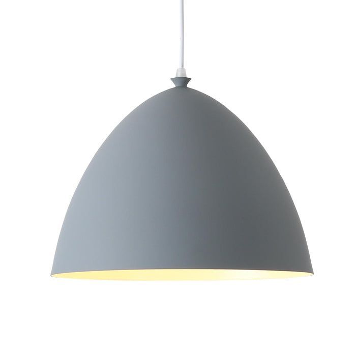 LÁMPARA COLGANTE NÓRDICA GRIS E27 1X60W-1