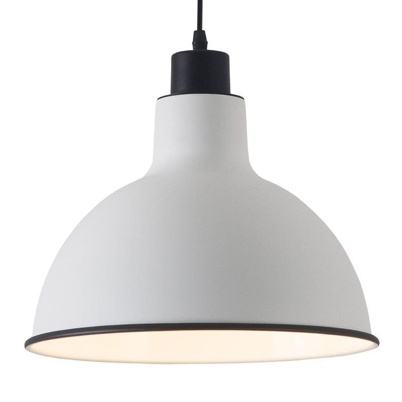LAMPARA COLGANTE BLANCA VINTAGE E27 1X60W-0