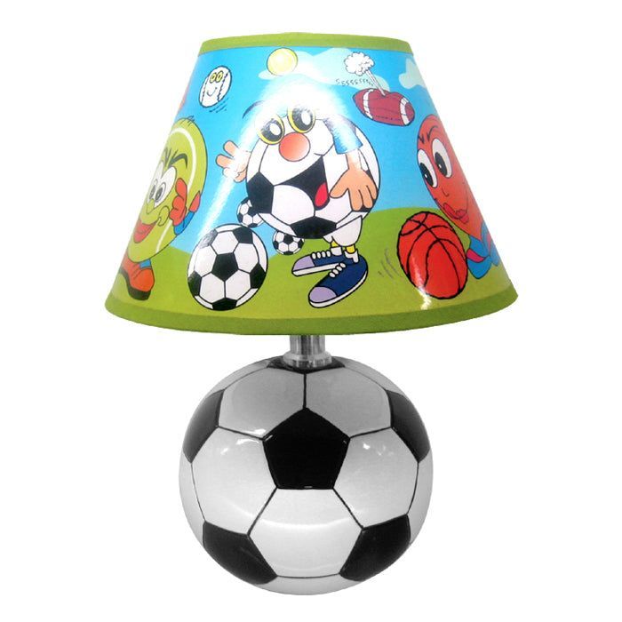 LAMPARA DE VELADOR CERAMICA DE FUTBOL E27 1X40W-1