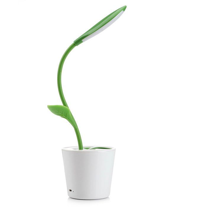 LAMPARA DE SOBREMESA PLANTA VERDE OSCURO LED USB 1X3W-0