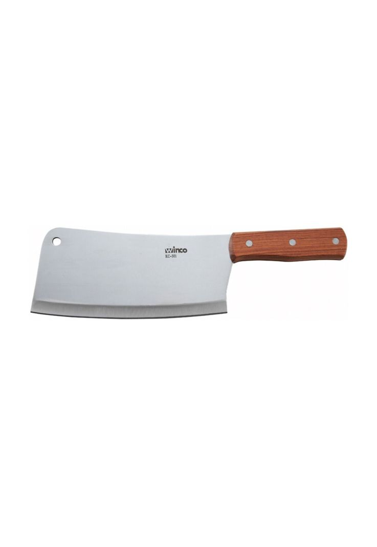 Cuchillo Machete Mango Madera Heavy Duty 9X20Cm Winco-0