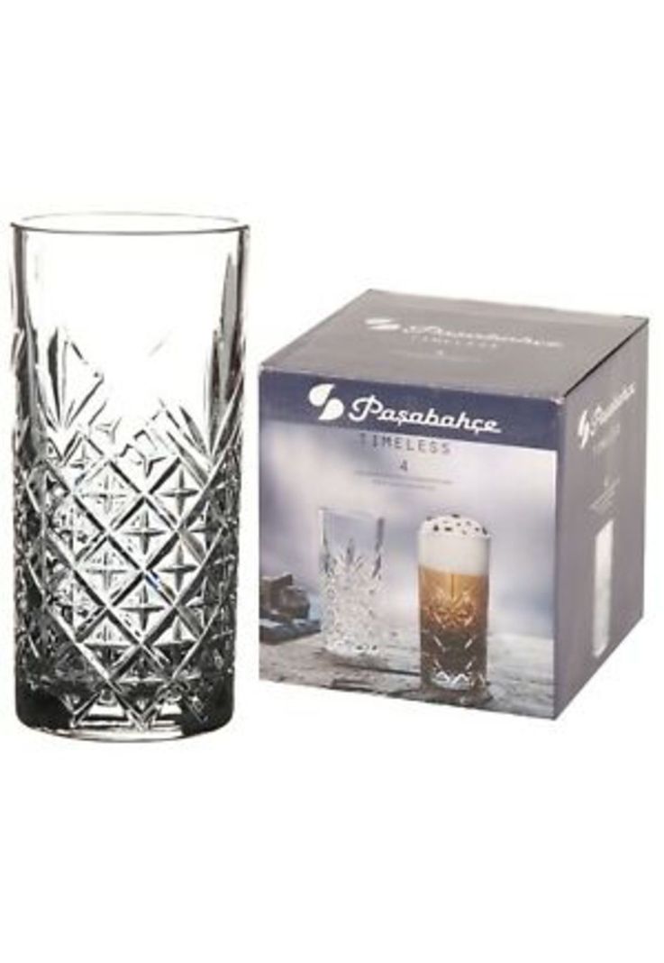 Set De 4 Vasos Vidrio Alto Timeless 300Cc-0