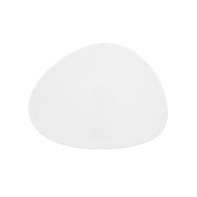 SET DE 6 PLATO IRREGULAR PORCELANA BLANCO 21CM SHAPED RAK-0