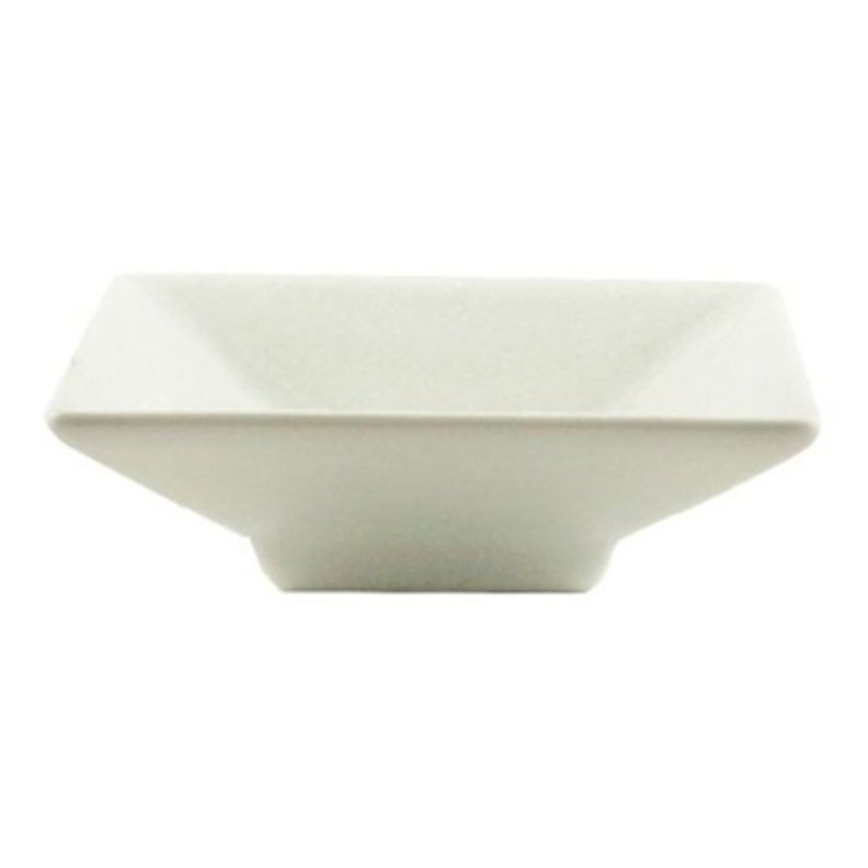SET DE 6 POCILLOS CUADRADOS DE PORCELANA BLANCOS 7,5 CM STAR-0