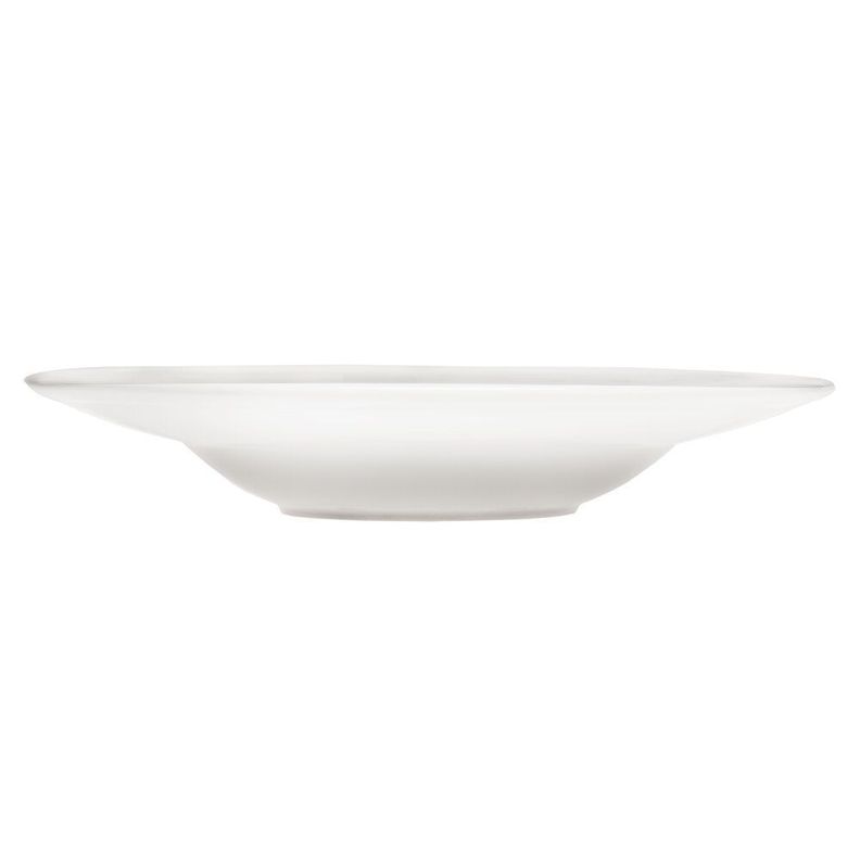  Plato Hondo De Porcelana Blanco 28cm Star Round-1