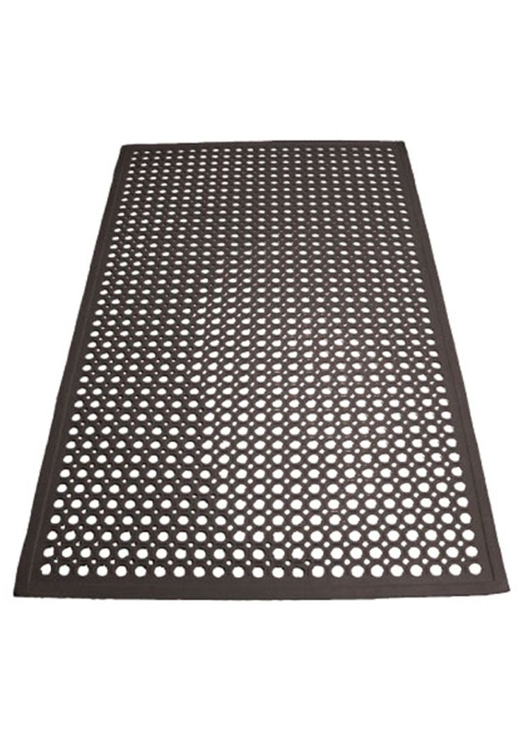 Goma Piso Antideslizante Negro 152 X 91 Cms Winco-0