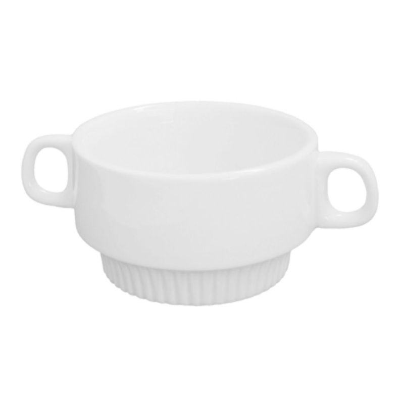 SET DE 24 TAZAS CONSOME DE PORCELANA BLANCOS STAR TH-0