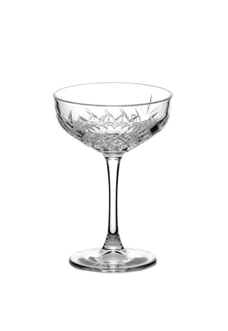 SET DE 12 COPAS VIDRIO CHAMPAGNE TIMELESS 250CC Diseno 2