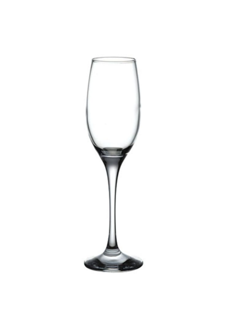 SET DE 12 COPAS VIDRIO FLAUTE MALDIVE 180 CC PASABAHCE Diseno 2