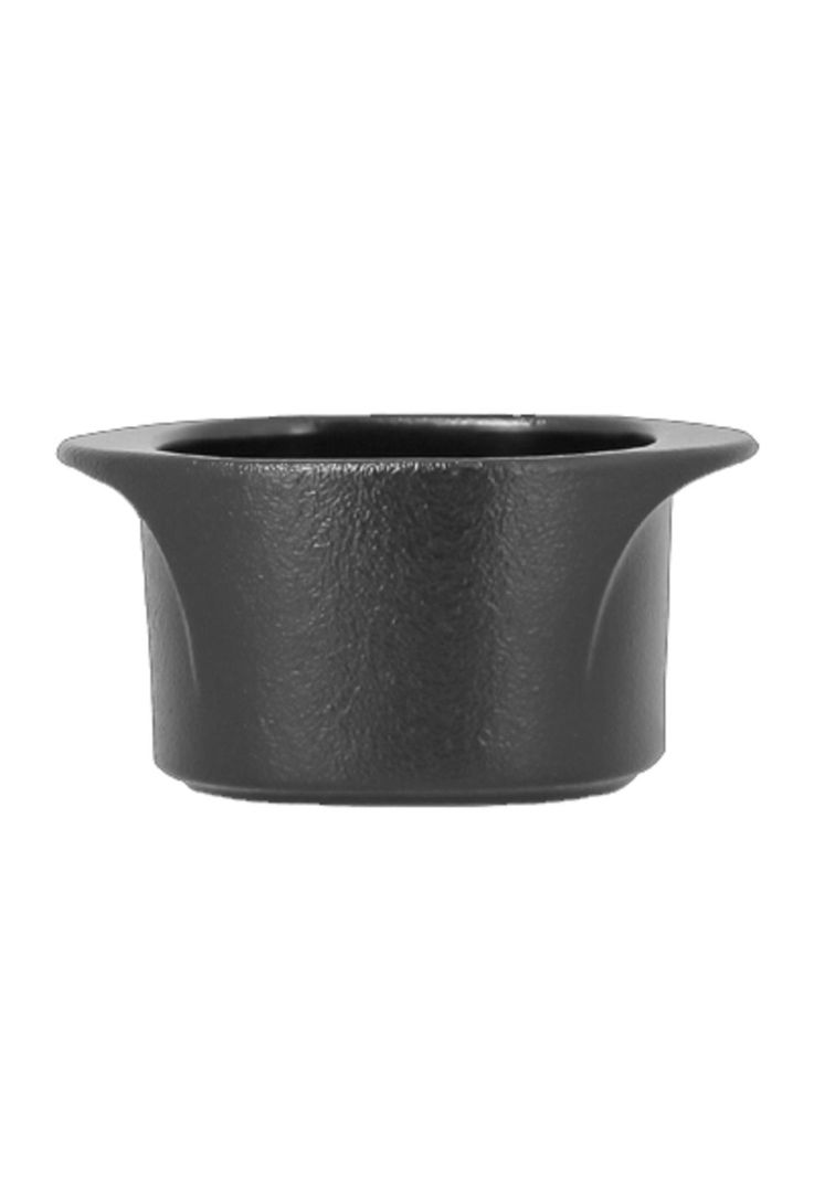 PLATO CUADRADO HONDO NEGRO 9.5CM  NEOFUSION RAK-0