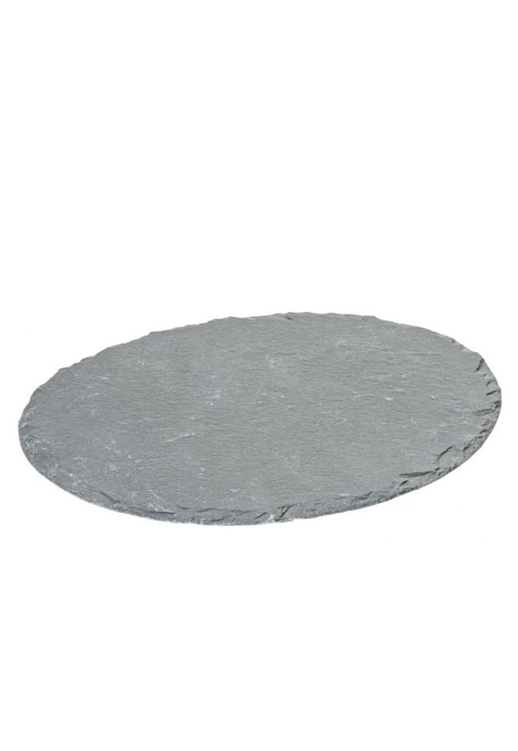 Set De 6 Platos Ovalados Piedra Pizarra 21X18Cm Utopia-0