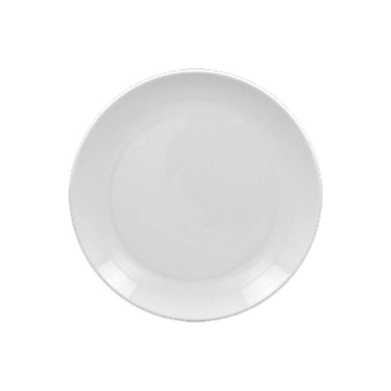 SET DE 24 PLATO REDONDO PORCELANA BLANCO 21CM ORION RAK-0