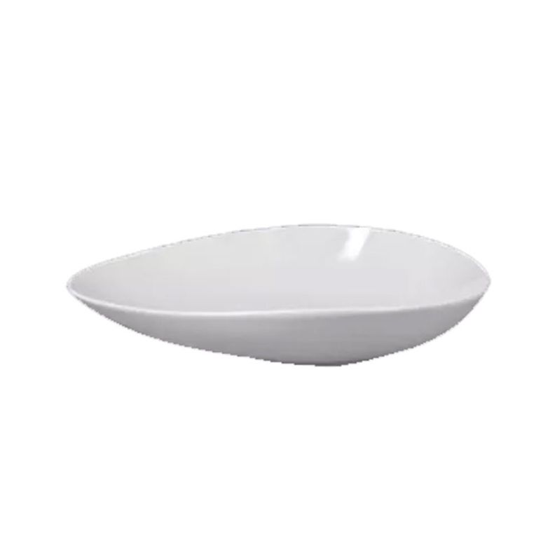 BOWL IRREGULAR PORCELANA BLANCO 25CM SHAPED RAK