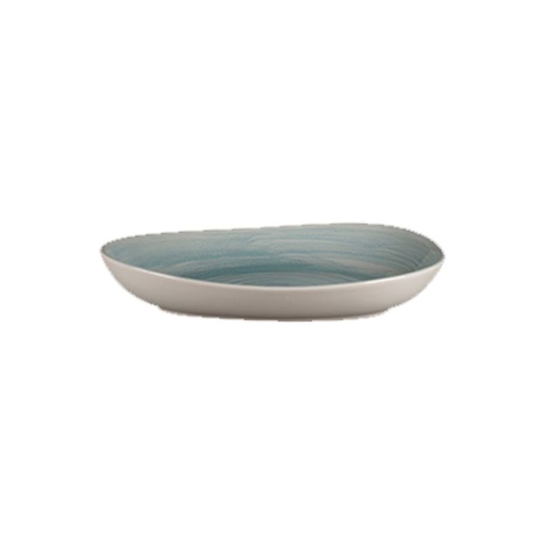 PLATO IRREGULAR HONDO PORCELANA SAPPHIRE 28X23CM SPOT RAK-0