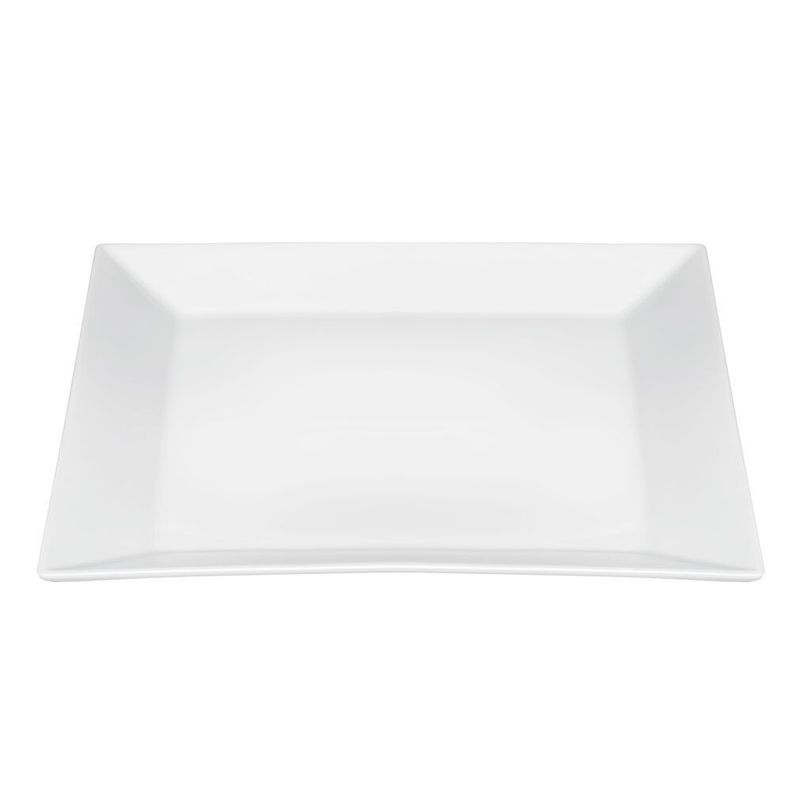SET DE 6 PLATOS BAJOS CUADRADOS BLANCOS 21,5 CM STAR-1